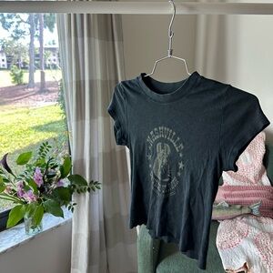 Brandy Melville Dark Green Nashville Tee